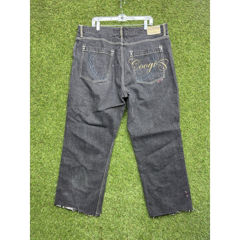 COOGI Jeans Mens 42 Embroidered Logo Hip Hop Loose Y2K Skater 90s 2000s Grunge